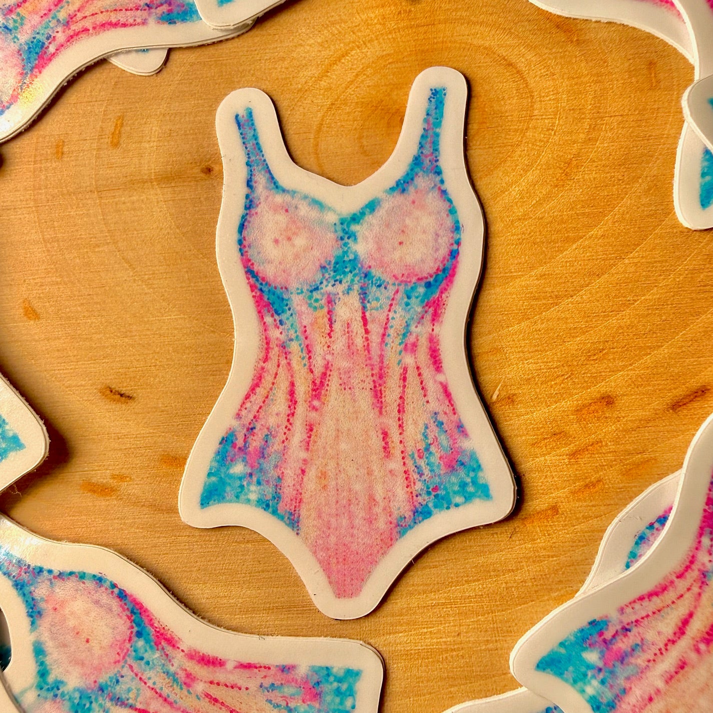 Pink/Blue Lover Bodysuit Sticker