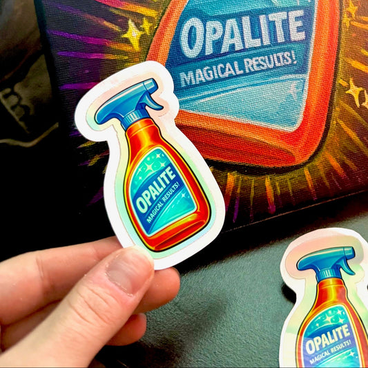 Opalite Spray Bottle Sticker